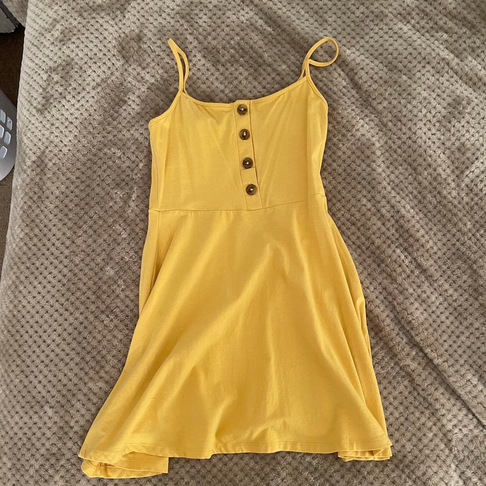 Yellow Mini Dress